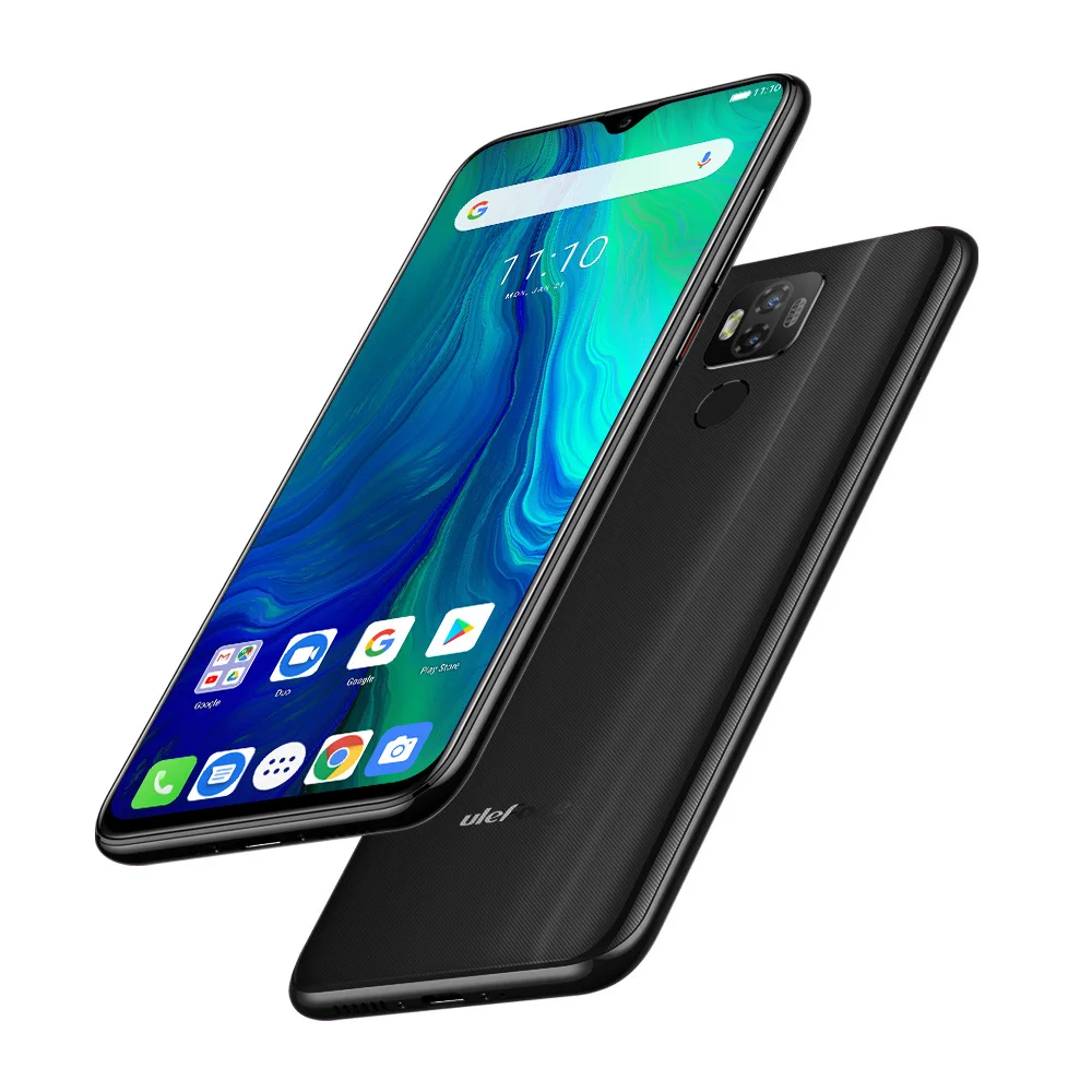 Ulefone power 6 6,3 дюймов FHD+ 4 Гб ОЗУ 64 Гб ПЗУ 16 Мп+ 16 Мп Android 9,0 Восьмиядерный 6350 мАч NFC разблокировка лица 4G смартфон