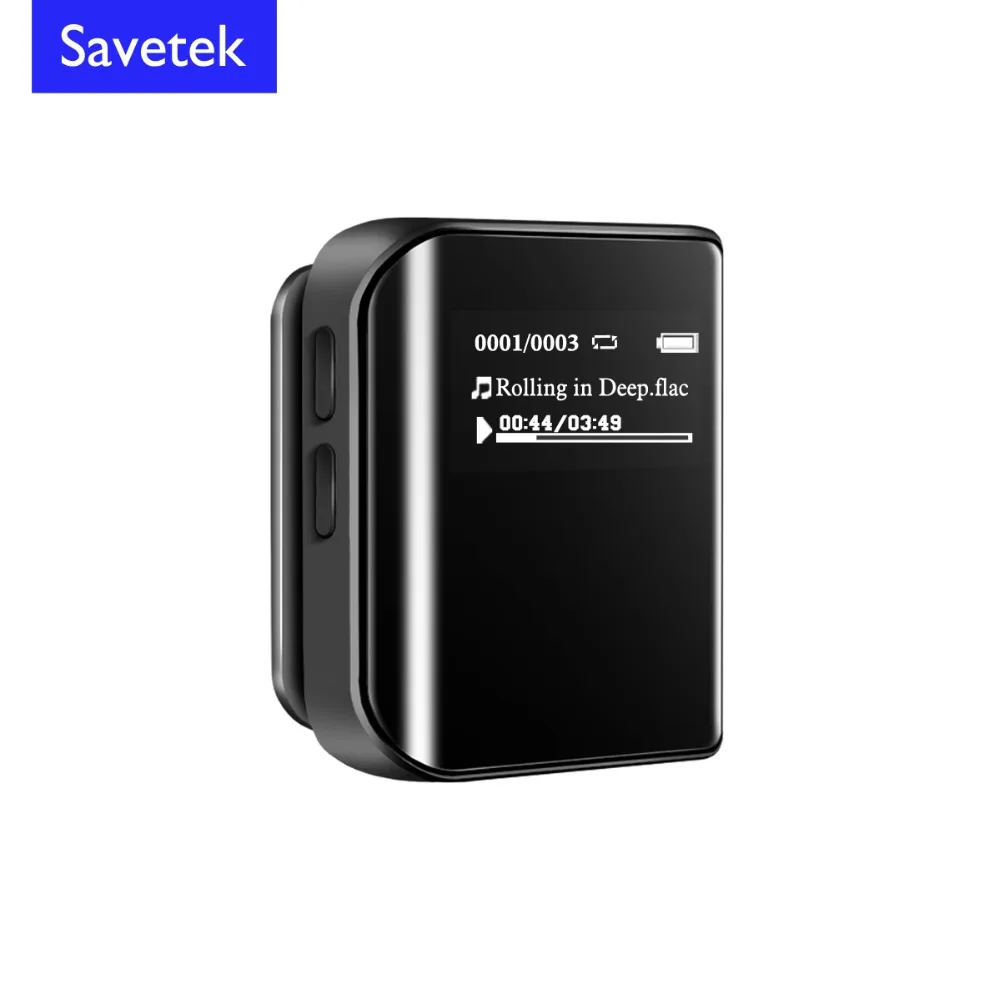Savetek зажим без потерь HiFi MP3 плеер 8 ГБ Mp3 музыкальный Портативный Аудио