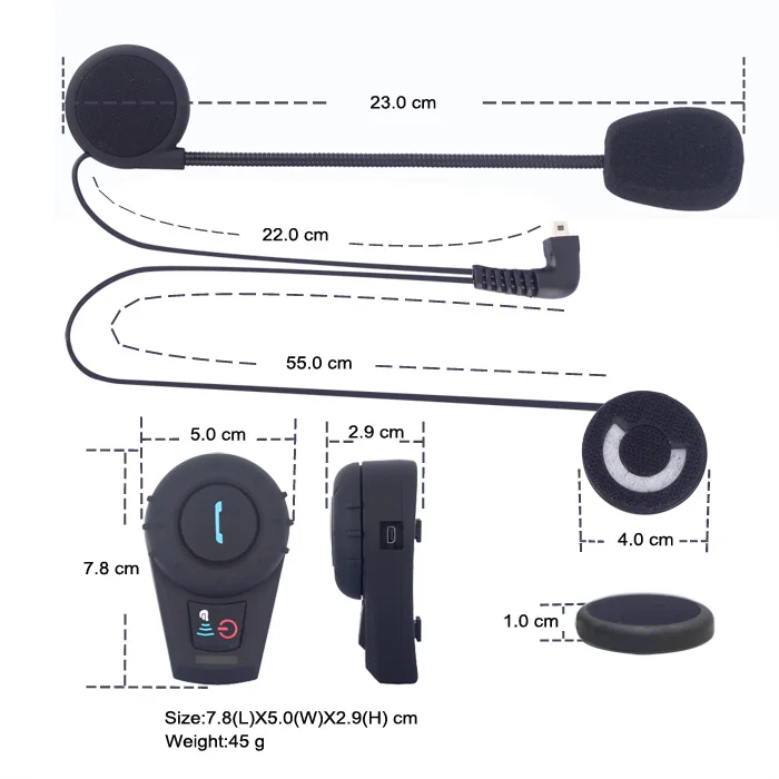 2 шт. FreedConn FDCVB bluetooth moto rcycle шлем interphone с FM bt домофон гарнитура moto intercomunicador мягкий или жесткий mic