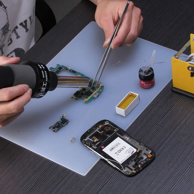 Термостойкий изоляционный паяльный коврик BGA Настольный для ремонта телефонов и