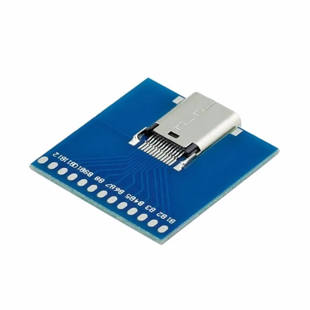 Стандартный адаптер для пайки с разъемом USB 3 1 Type C разъем тестирования PCBA плата 10
