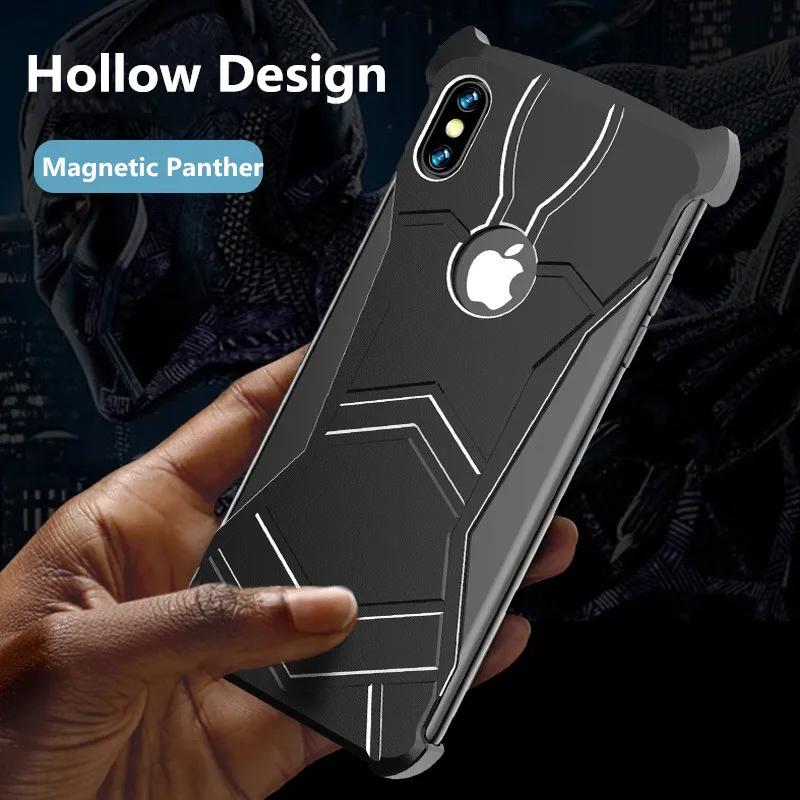 Роскошные чехлы для телефонов R-Just Panther для iPhone XR XS X XS MAX 7 8 Plus ультра тонкий магнитный адсорбционный металлический чехол для iPhone8