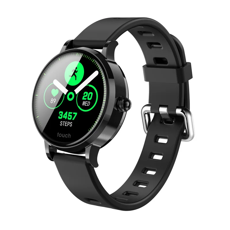 Silica black S9 Смарт часы для женщин монитор сердечного ритма Смарт фитнес Браслет Bluetooth Спорт водонепроницаемый леди Smartwatch для Android IOS pk H8 - Цвет: Silica black