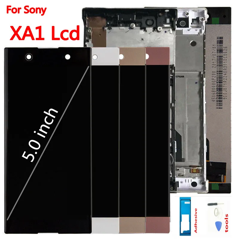 Оригинальный ЖК дисплей для SONY Xperia XA1 сенсорный экран с рамкой сменный G3112 G3116