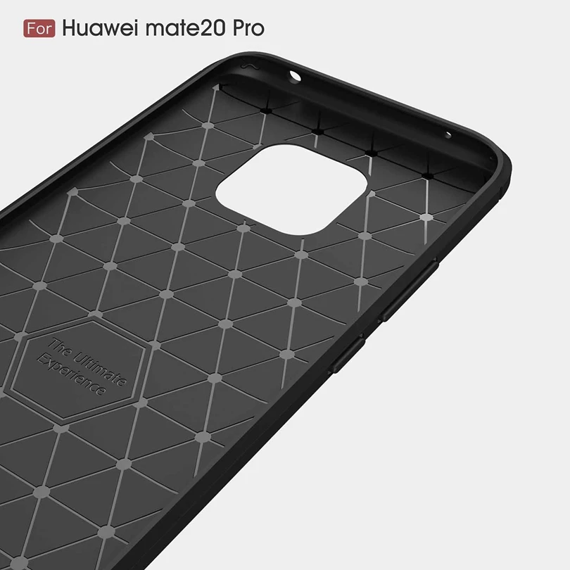 For Huawei Mate 20 Pro / Mate20Pro 20Pro Carbon Fibre Case rushed Slim Armor Shockproof Soft Rubber Silicone Phone Cover | Мобильные