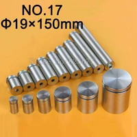 dhl 1000pcs diameter 19x150mm stainless steel standoffs pin nail hollow screw acrylic billboard advertisement fixing screw kf959