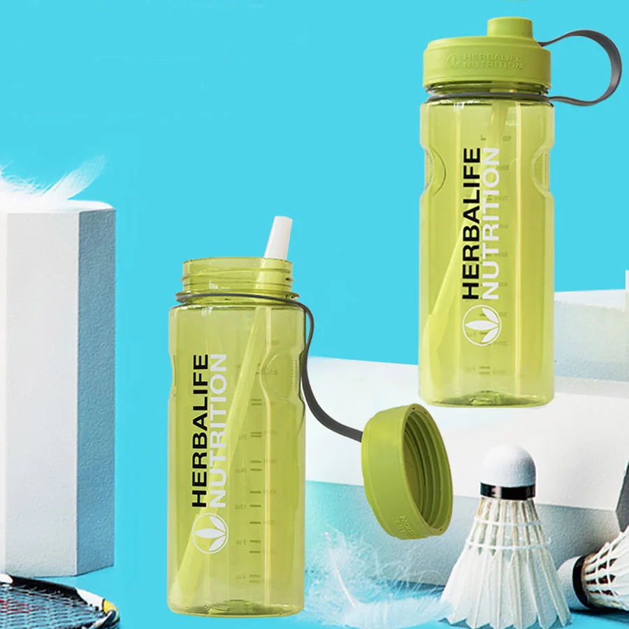 Новое поступление розовая бутылка для воды Herbalife 1000 мл спорта походов фитнеса