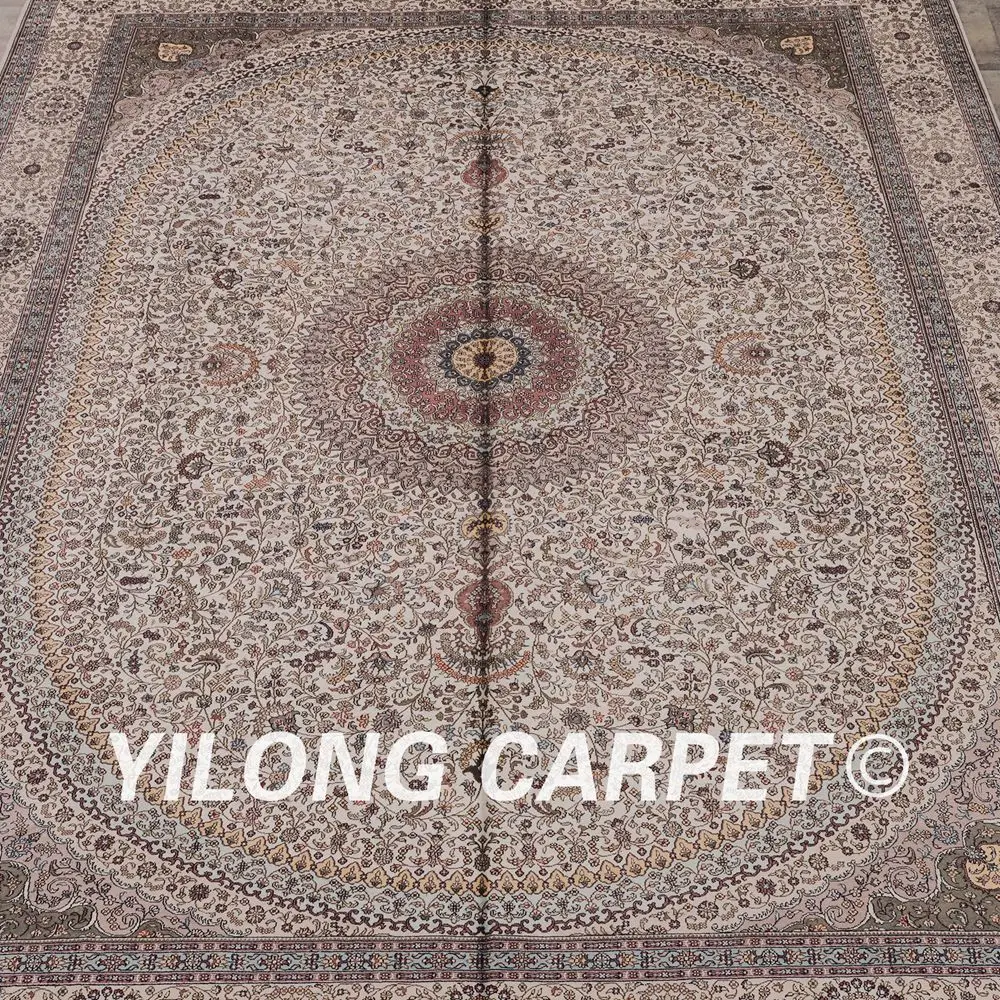 Beste Yilong 9'x12 'Handgemaakte Turkse Medallion Tapijten Antieke Perzische Zijden Tapijten (LH168A9x12)
