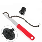 Разборка муфты свободного хода для велосипеда 40 #, цепь для ключа, хлыст, кассета инструмент для снятия звездочки, инструмент, цепной ключ, портативный