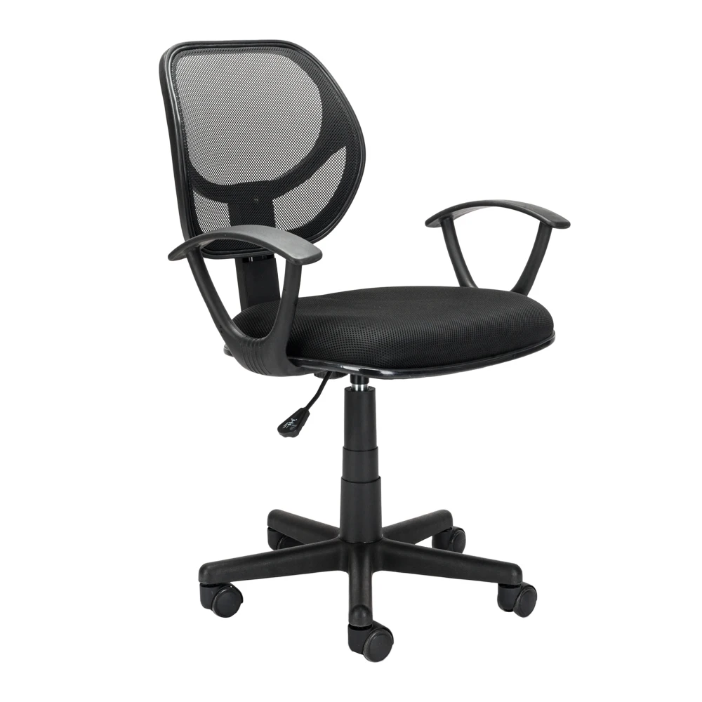 Home Office Room Use Nylon Five-star Feet Mesh Chair Black for office workers students teachers businessmen | Мебель