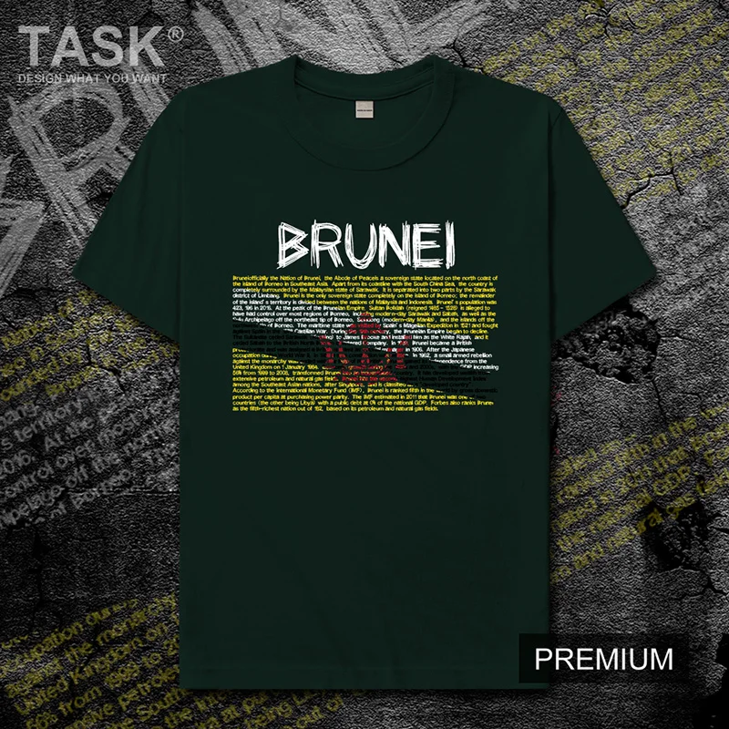 Nation of Brunei national team mens t shirt Fashion new Short Sleeve T-shirt men's casual sports top cotton t-shirt BRN Bruneian | Мужская