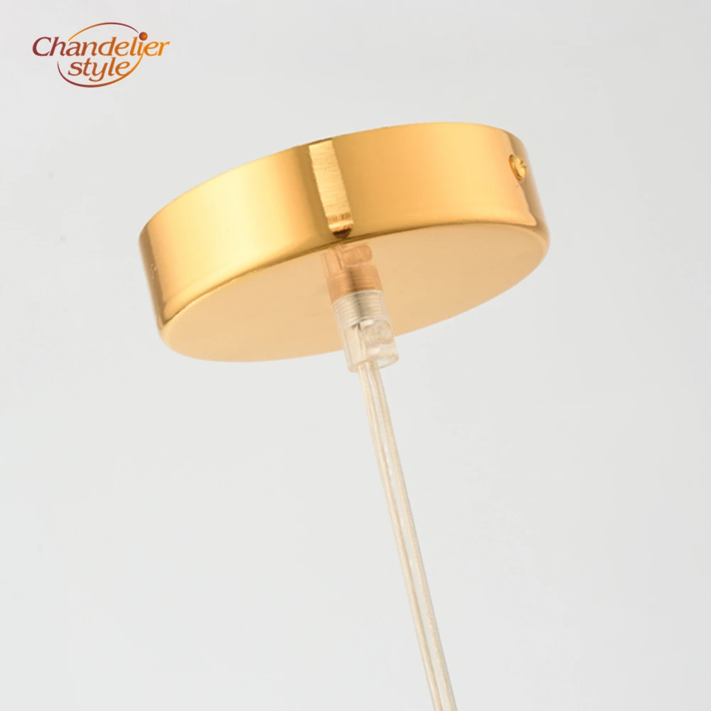 

Modern Chandelier Crystal Hanging Lamp Singal Hanging Light Contemporary LED Chandelier Lighting for Living Dining Room