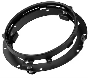 only bracket black 7-дюймовая светодиодная фара для мотоцикла moto Black для чоппера, детали с светодиодный фарой 7 ''корпус лопасти Монтажный кронштейн отделка кольца - Цвет: only bracket black