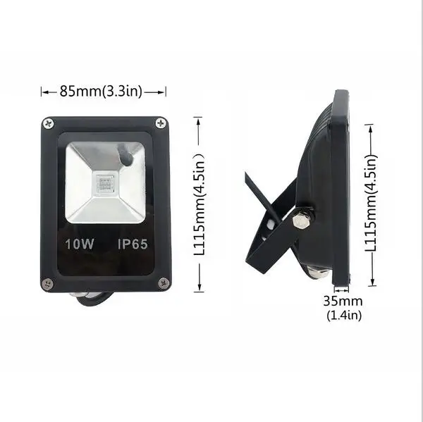 RGB Светодиодный прожектор AC85-265v 10 Вт COB LED s водонепроницаемый для освещения сада