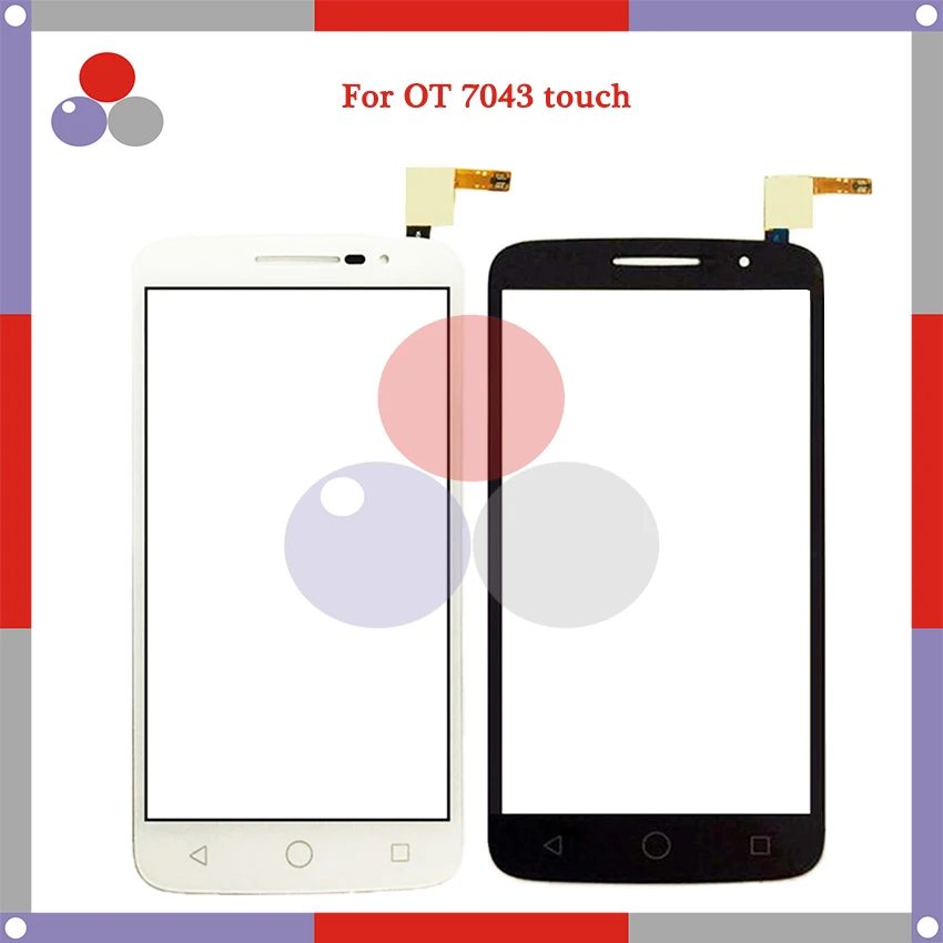 Высококачественная Сенсорная панель FFor Alcatel One Touch Pop 2 OT7043 70437y 7043A 7043E 7043K стекло