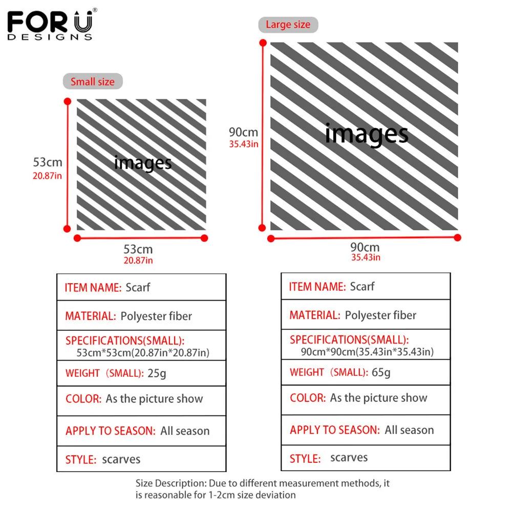 Модные женские банданы FORUDESIGNS с вашим собственным
