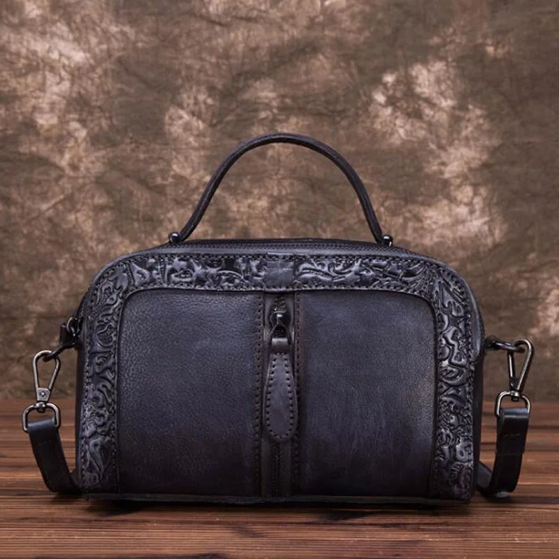 Кожаная женская сумка роскошная Ретро дамская сумочка модные сумки на плечо