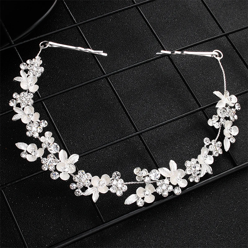 Miallo Newest Crystal Flower Hair Vine Bridal Head Jewelry Accessories Wedding Headpieces Princess Tiaras and Crowns | Украшения и