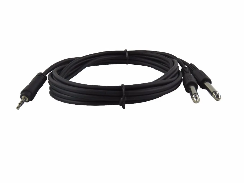 STARAUDIO SMJC-180CM Pro Stage 6 футов (1 8 м) 3 5 мм штекер стерео на двойной 1/4 ''Мужской моно