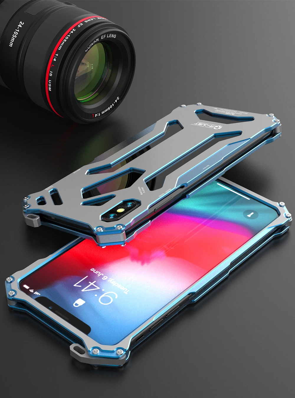 Алюминий воина гундама бронированный чехол "Железный человек" для iPhone 11 Pro Max XS Max XR X/iPhone 8/iPhone 7 Plus чехол для телефона защитный чехол кожаный чехол