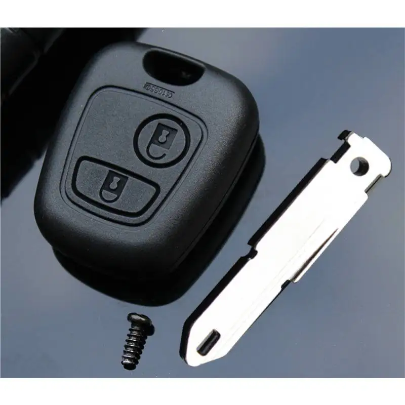 Автомобильный ключ C2 две кнопки прямой пульт дистанционного управления чехол