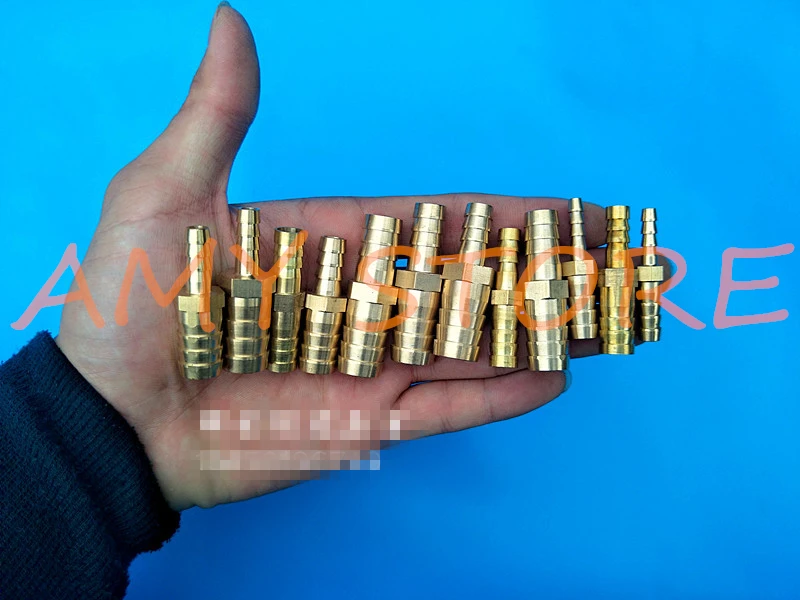 1 шт., 4, 5, 6, 8, 10, 12, 14, 16, 19 мм, шланг с колючей шлангом, латунная труба, фитинг, редуктор, соединитель, адаптер, воздушный топливный газ, вода