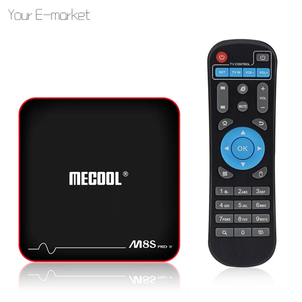 MECOOL M8S PRO W Android 7 1 ТВ коробка 4 K смарт контейнер под элемент питания 2G 16G Декодер