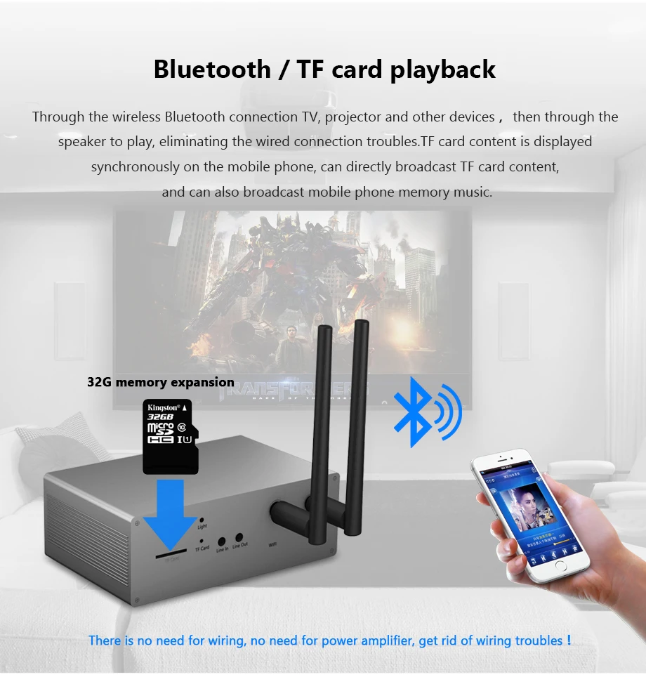 Oupushi vx5-w wifi прямоугольный потолочный динамик не нужен усилитель мощности для домашнего кинотеатра фоновая музыкальная система pa система