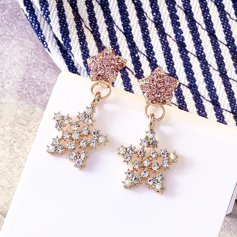 Topkeeping бренд Сверкающее милое Сердце Звезда виноград запонка с ананасом серьги