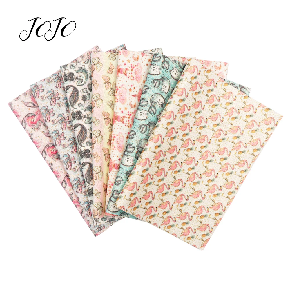 JOJO BOWS 22*30 см блестящая ткань с рисунком животного лист для рукоделия домашний