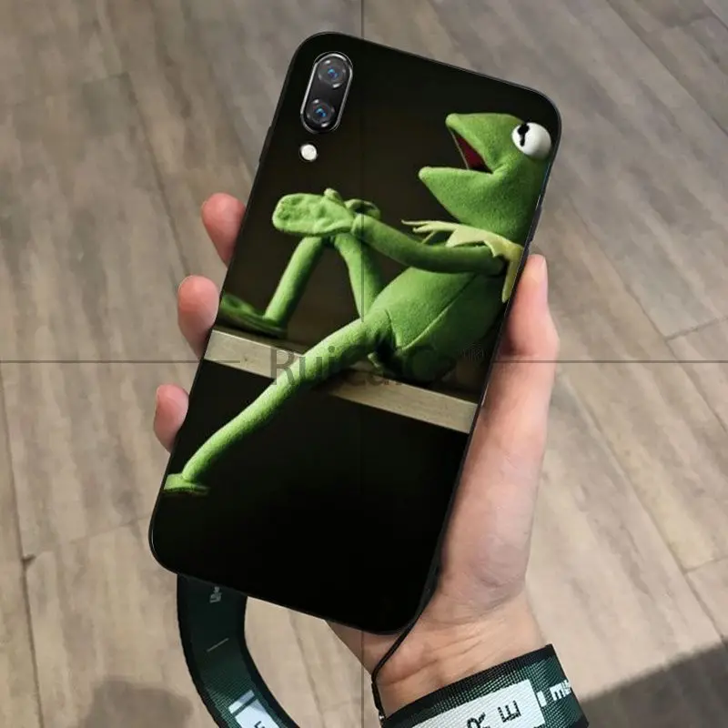Ruicaica Kermit лягушка красочные милые аксессуары для телефонов Чехол Huawei P9 P10 Plus Mate9