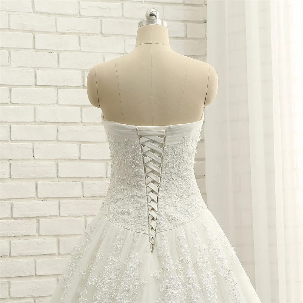 2018 Новое поступление свадебных платьев Robe de Mariee A Line свадебное платье без