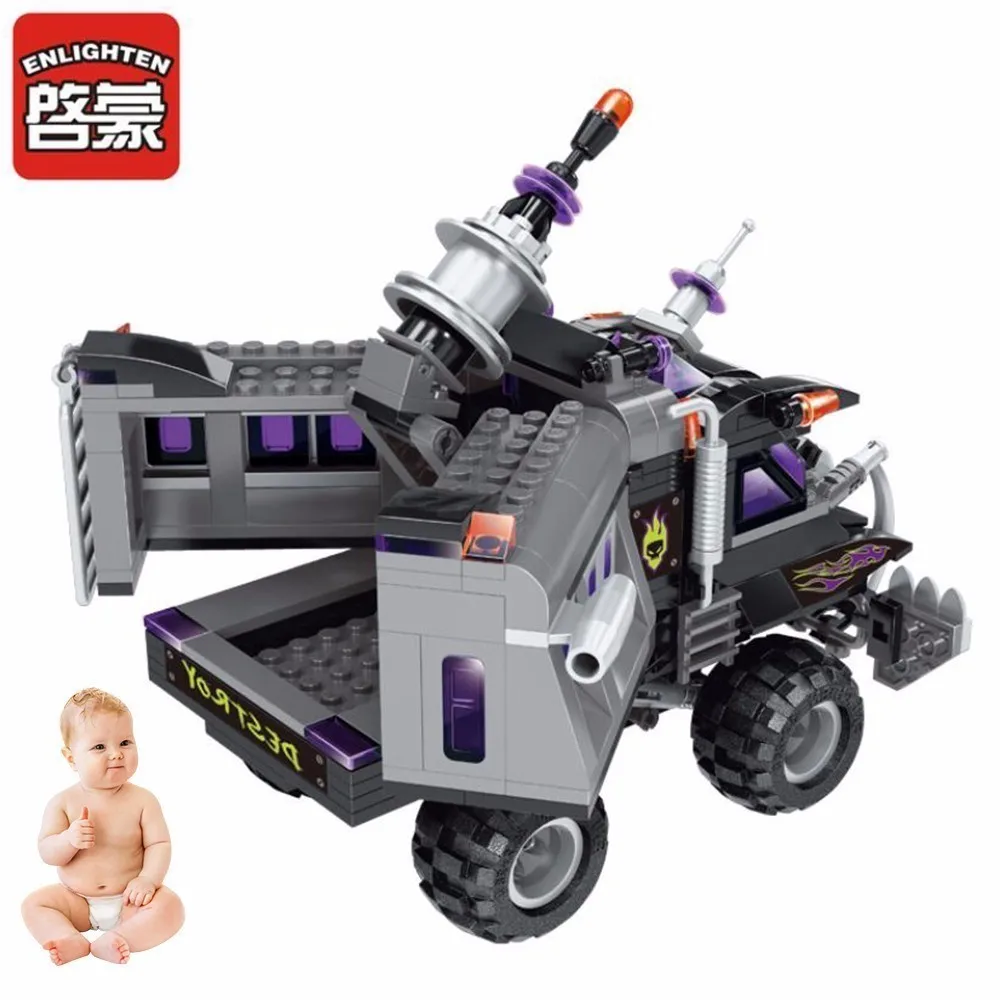 Просветите Пространство серии пушки грузовик модели Building Block Устанавливает