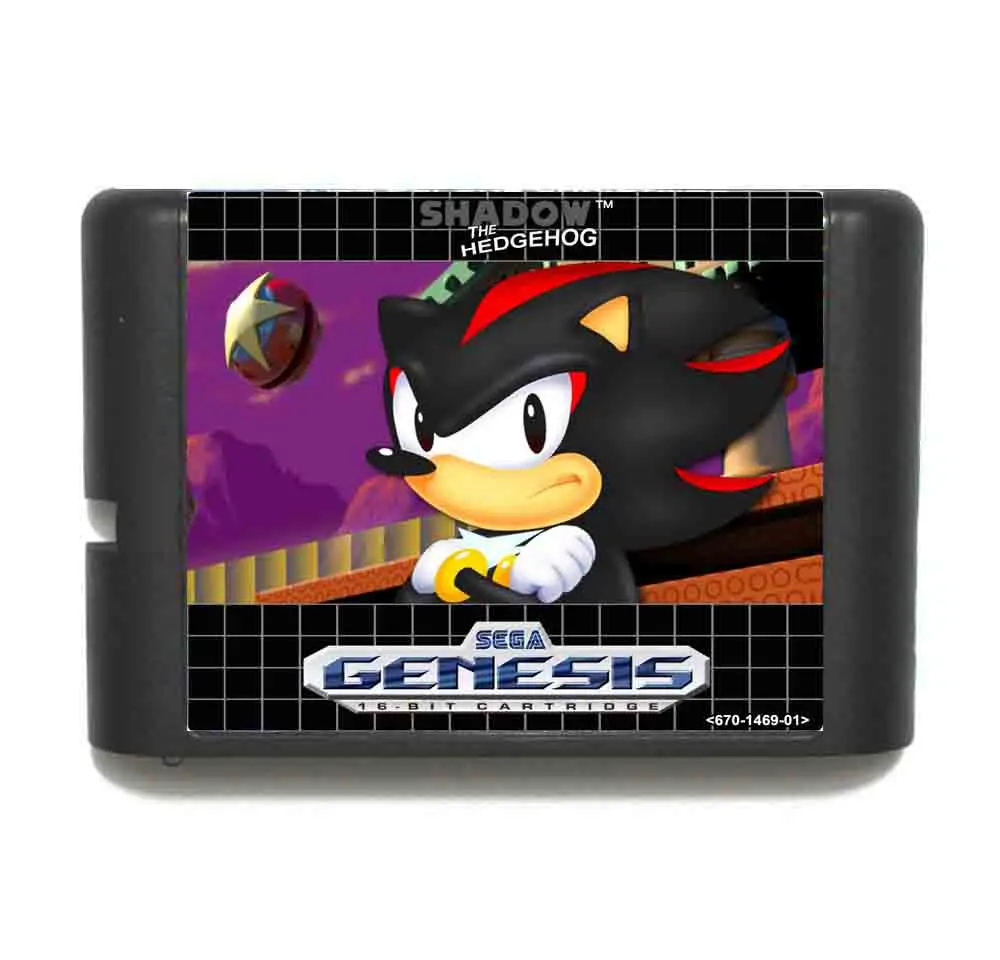 Shadow In Sonic The Hedgehog 1 MD 16 bit игровая карта для sega Mega Drive для Genesis