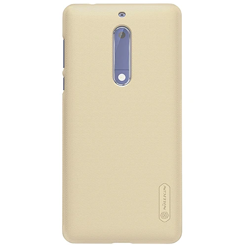 Для Nokia 5 TA-1008 TA-1030 чехол Непрозрачный Жесткий пластиковый Чехол дюймов Nillkin 5,2 для Nokia5 чехол - Цвет: Золотой