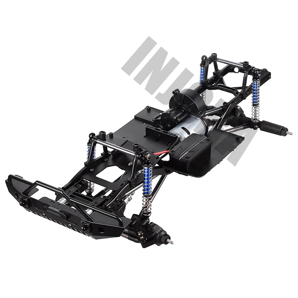 B(without wheels) INJORA 313 мм 12," колесная база собранная рама шасси для 1/10 RC Гусеничный автомобиль SCX10 SCX10 II 90046 90047 - Цвет: B(without wheels)