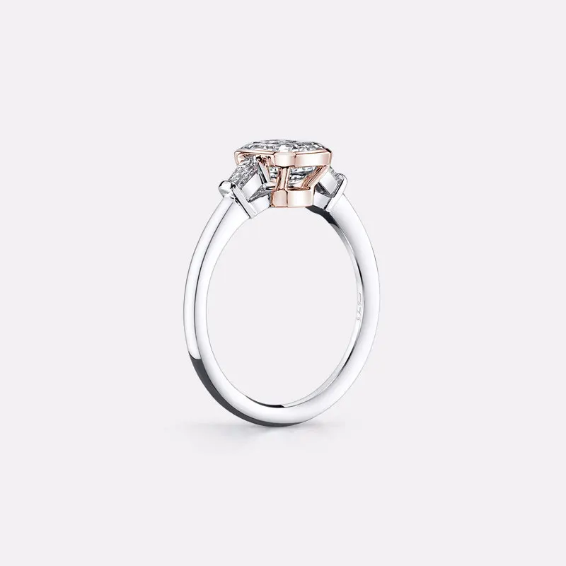 COLORFISH трендовые кольца из 3 камней для женщин двухцветные Стерлинговое Серебро 925