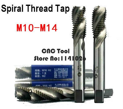 Новинка 5 шт. высокоскоростные стальные метчики M10/M10 * 1/M10*1 25/M12*1/M14/M14*1 для стальных