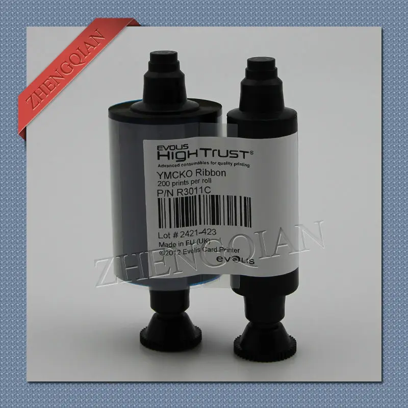 Оригинальная цветная лента Evolis R3011 YMCKO для принтера Pebble4 и Dualys3