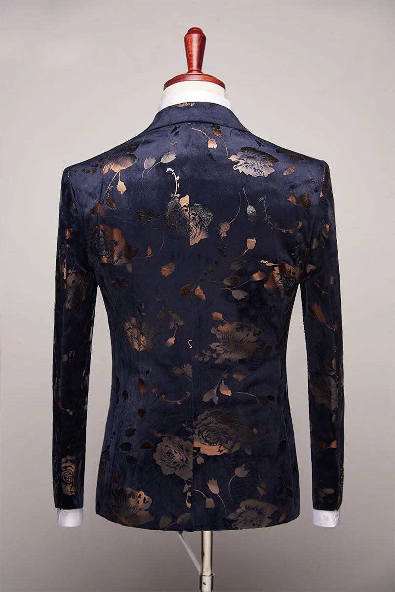 Костюм смокинг мужской облегающий из 3 предметов с принтом|Костюмы| |