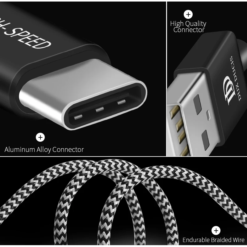 USB Type C нейлоновый плетеный кабель для быстрой зарядки Samsung Galaxy Tab A 2019 S5e S4 A2 2018 S3 Wi Fi