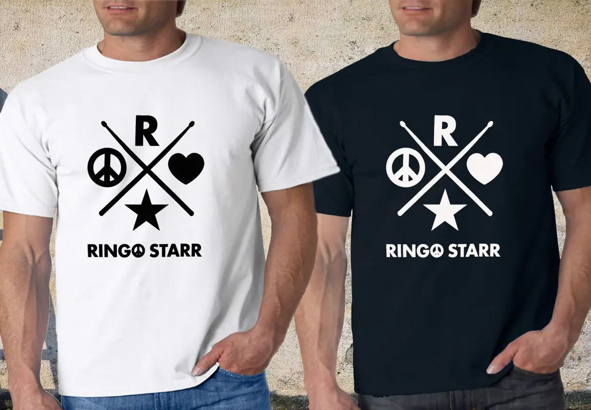 Ringo Starr черно белая футболка S 3XL Мужская брендовая одежда наивысшего качества