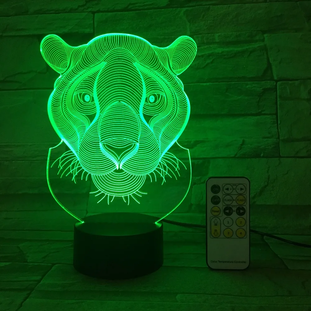 Лев тигр RC сенсорный контроллер с ПДУ для светодиодной ленты Управление 3D Декор