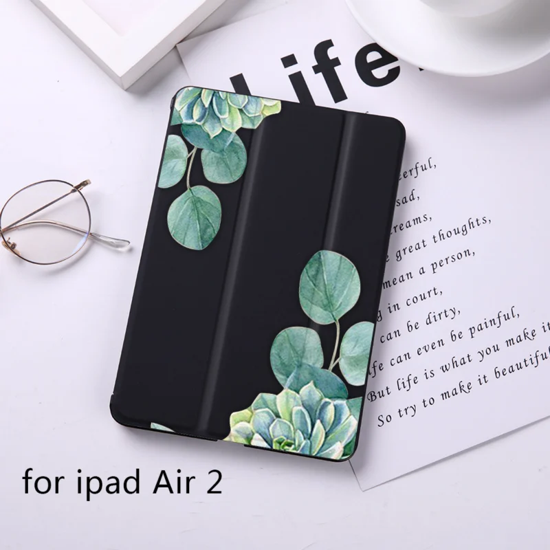 DIFFRBEAUTY милый цветочный сосна яблоко Магнит флип-чехол для apple iPad 6 Чехол для iPad Air 2 из искусственной кожи планшет складной чехол-книжка - Цвет: B200236-BIP