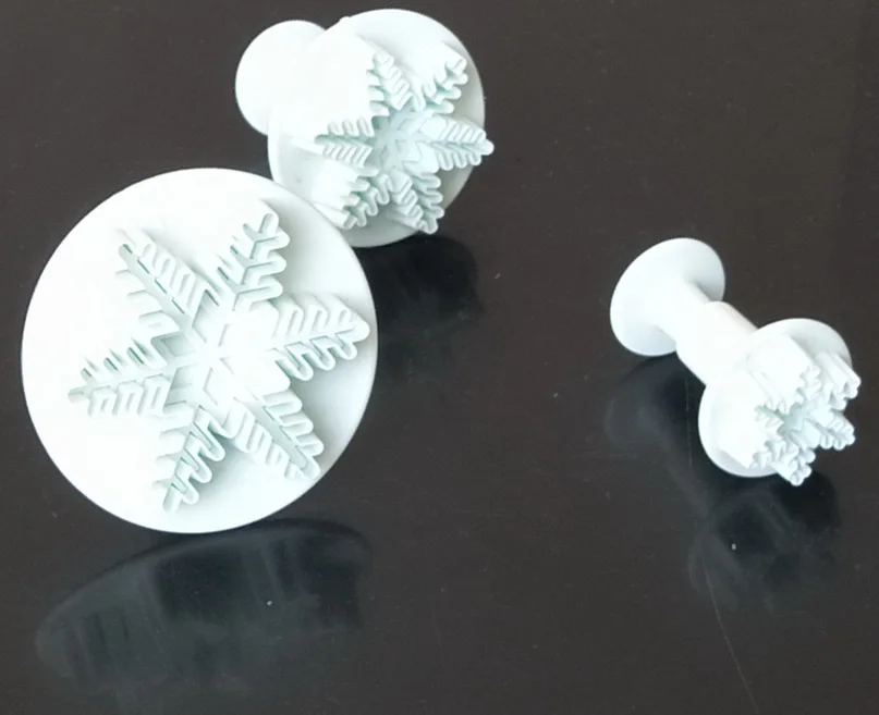 3 шт снег хлопья торт-Снежинка Резак плесень помадка Инструменты для торта