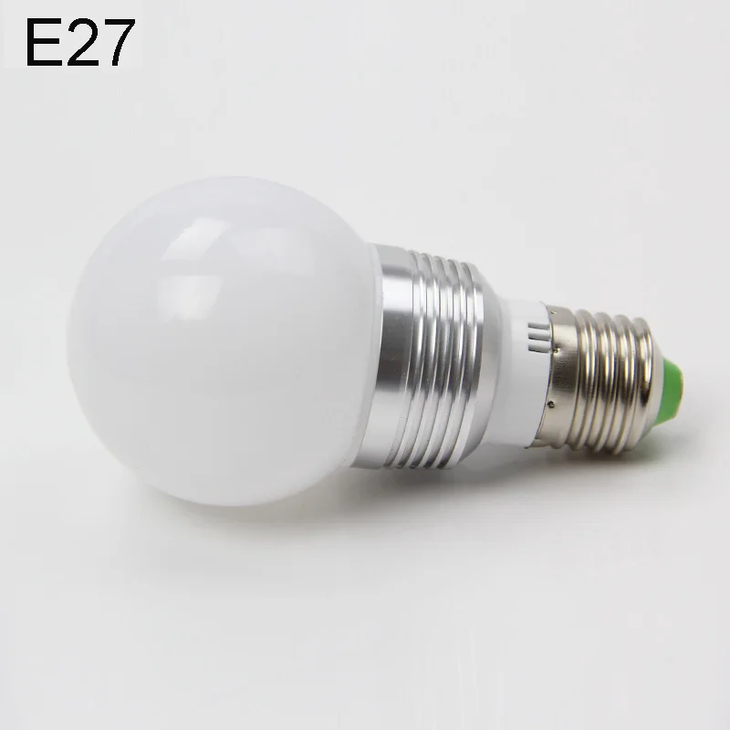 Светодиодная RGB лампа E27/E14/B22 16 цветов 9 Вт 220 В переменного тока 265 в 85 светодиодная