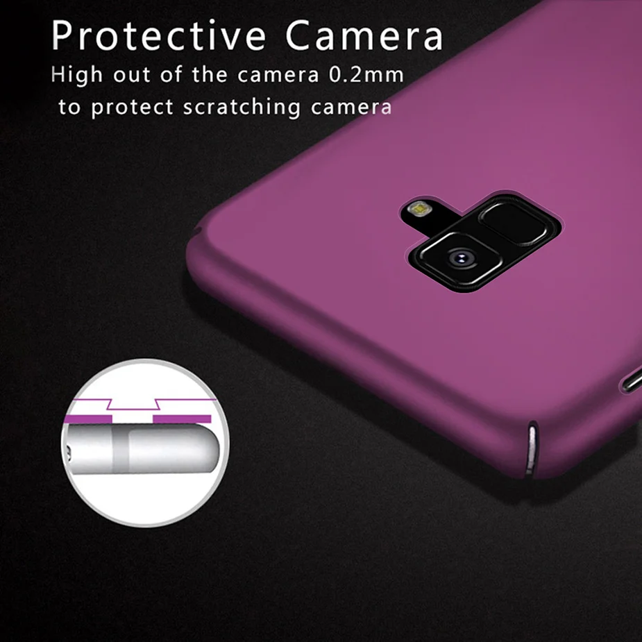 Жесткий Тонкий чехол для Samsung Galaxy A6 2018 Cover A600 A600F SM чехлы телефонов роскошный