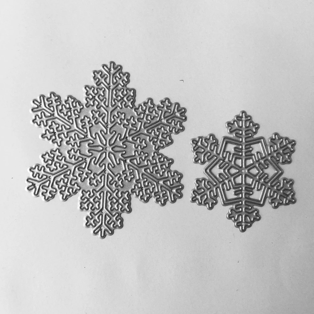 Рождественский большая Снежинка металлический трафарет ремесло умирают