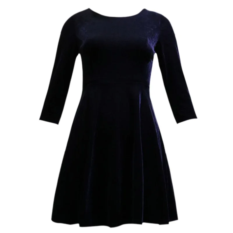 Прямая поставка с фабрики Новинка 2017 года сезон весна женское бархатное платье Li