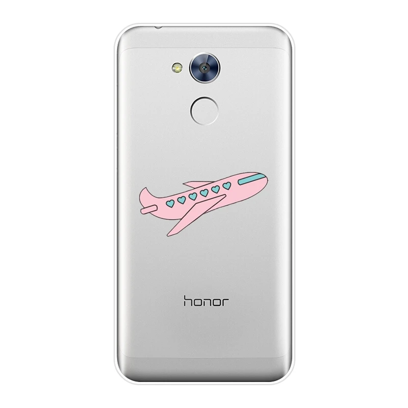 Чехол для телефона силиконовый Huawei Honor 6 5A 4X 5X 6X Airplane Star Travel Flying мягкий чехол